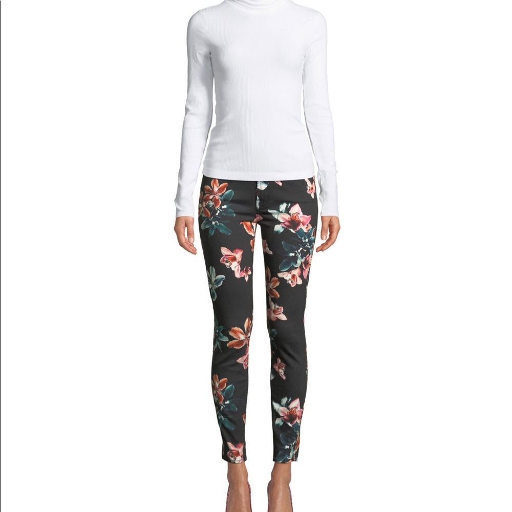 NWOT 7 For All Mankind Tropical Floral Print Jeans - Picture 5 of 5